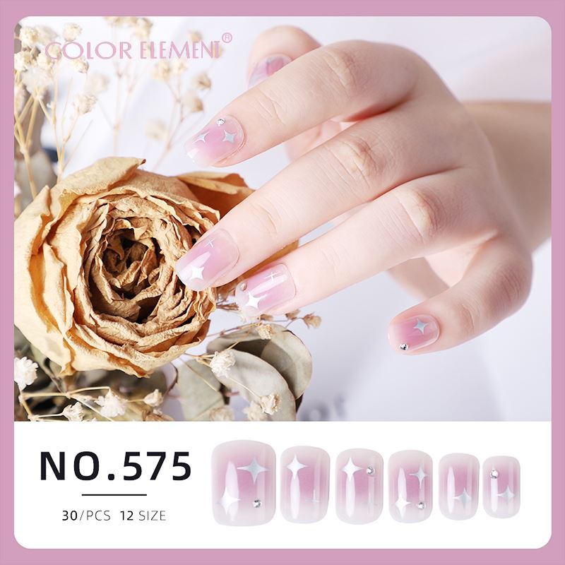 Custom Luxury Band French Coffin Nails Press On False Nail Art Designer